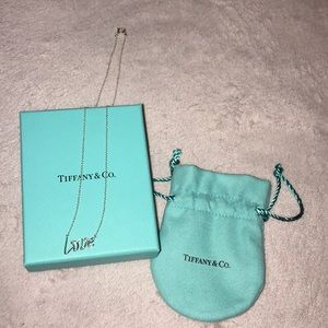 Tiffany love pendant necklace